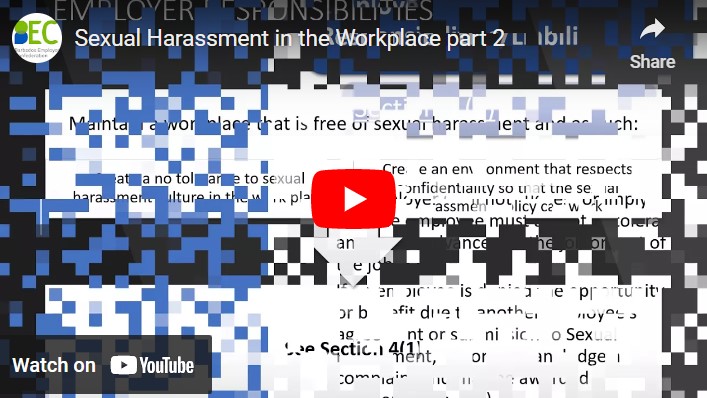 Sexual Harassment in the Workplace – part 2