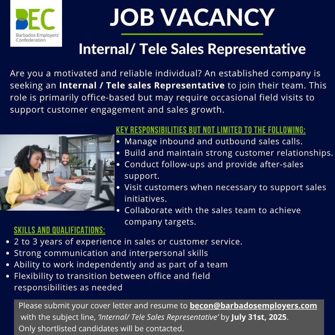 Internal Tele Sales Representative
